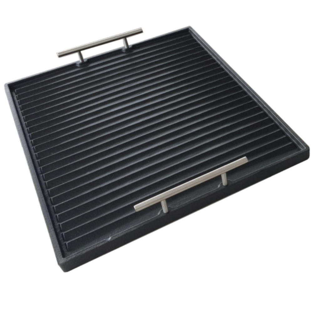 Lunaway Gusseisen Grillplatte 50 x 40 cm emailliert #BBQ_ONDULATA5040_SB