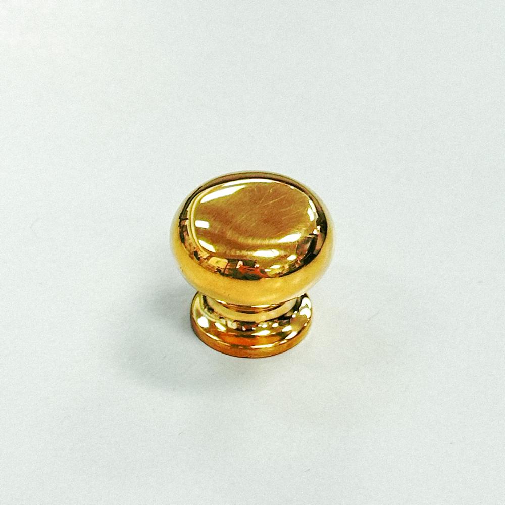 Gast Endknopf DM 24mm, M4 - Messing poliert, nicht lackiert