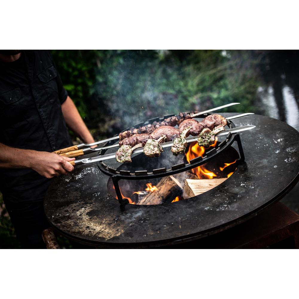 Forged Churrasco Spieß V-Form 70cm