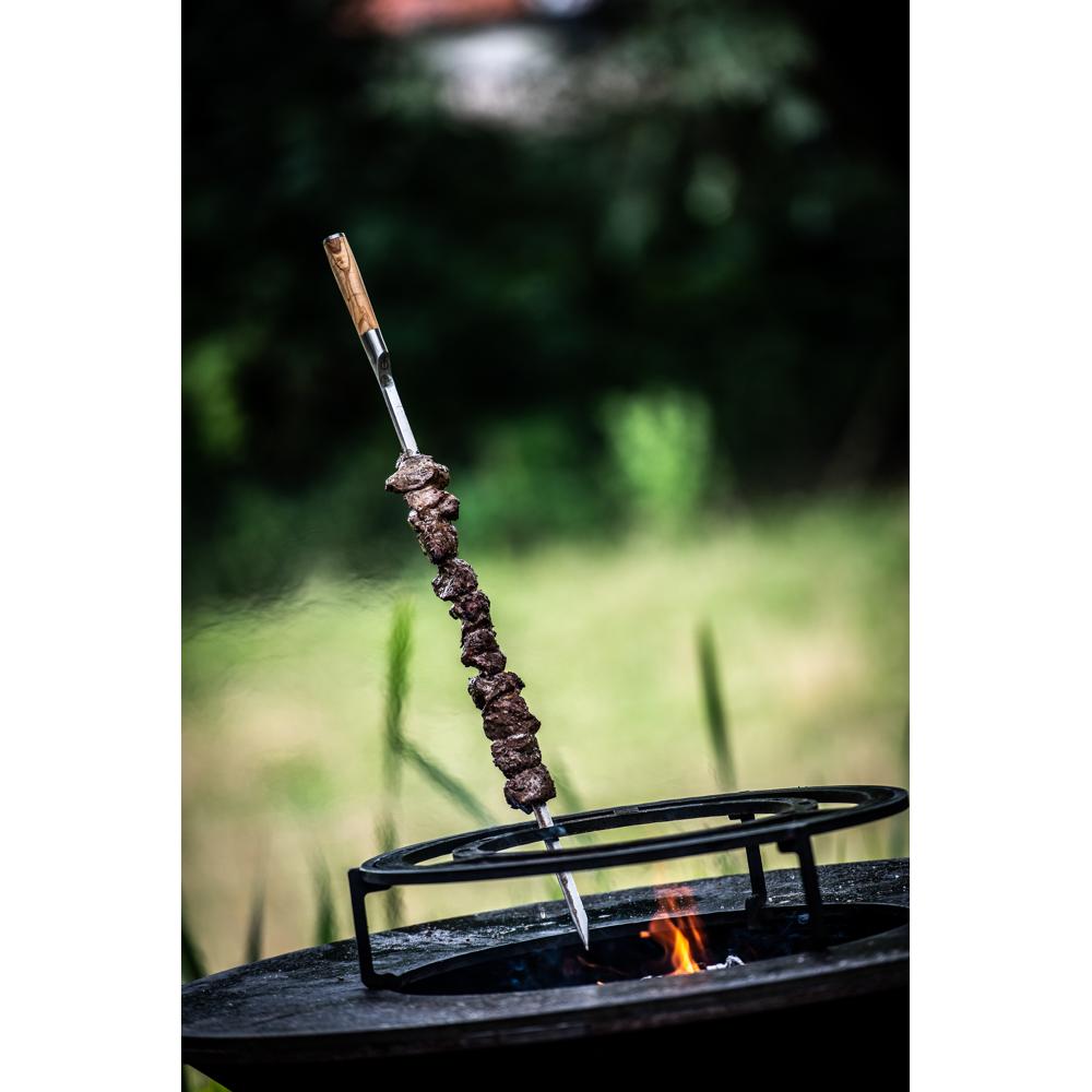 Forged Churrasco Spieß V-Form 70cm