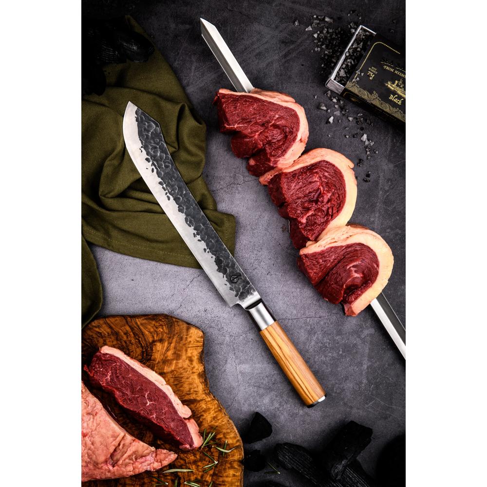 Forged Churrasco Spieß V-Form 70cm