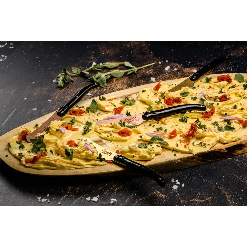 Laguiole Prestige Buttermesser 4 Stk., gold stonewash