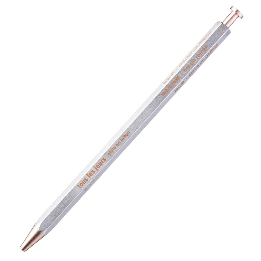 Mark's Gel Brass Ballpoint Pen, DAYS // Silver