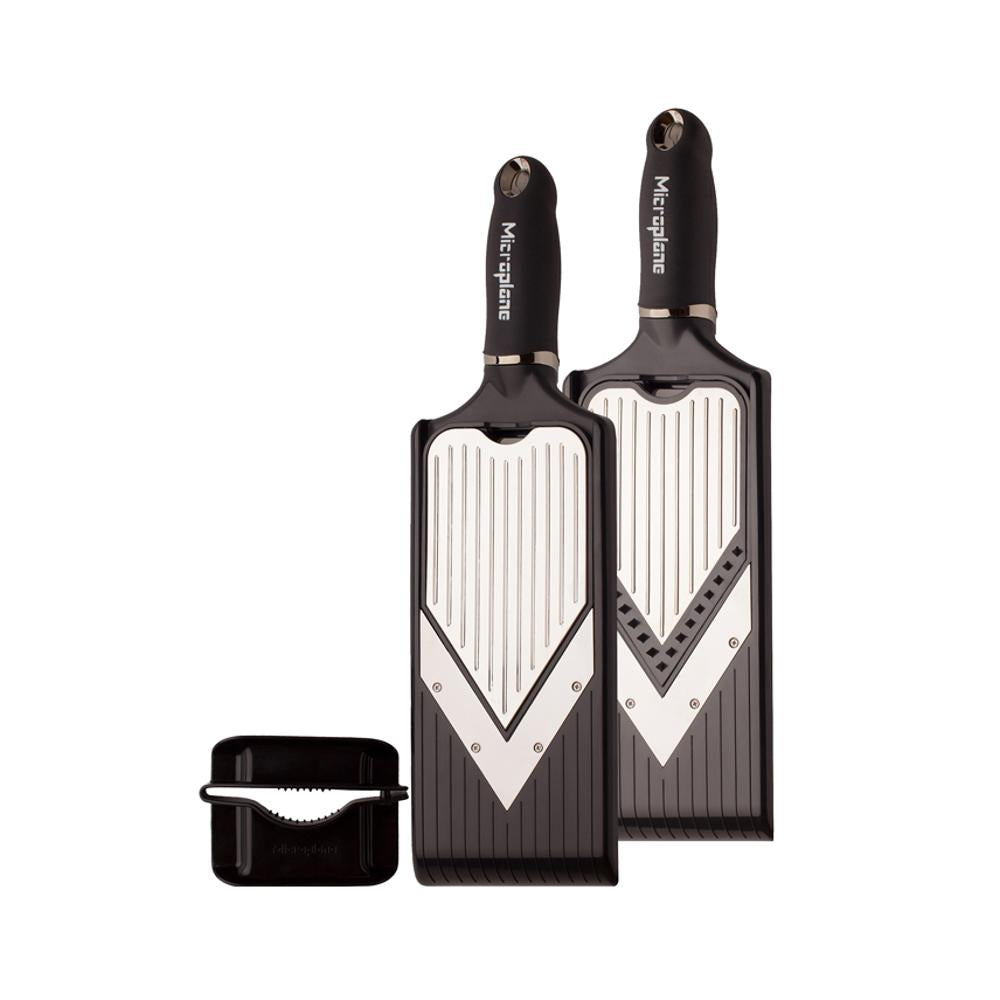 Microplane Speciality, V-Hobel mit Julienne Einsatz