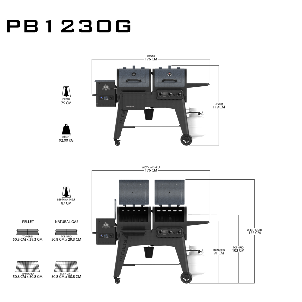 PitBoss Grill Combo 1230CN Navigator #10706