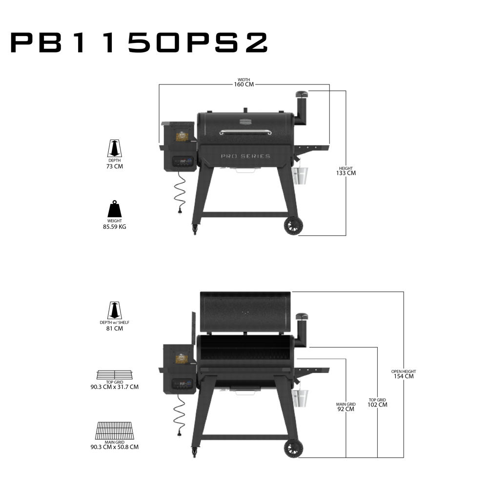 PitBoss Grill Pro 1150 Wifi #10832