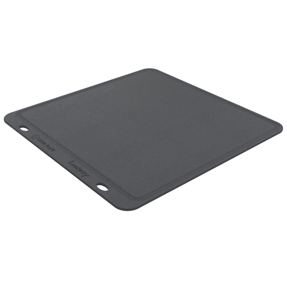 Lunaway Gusseisen Platte glatt 40 x 40 cm emailliert #BBQ_COOK4040_SB