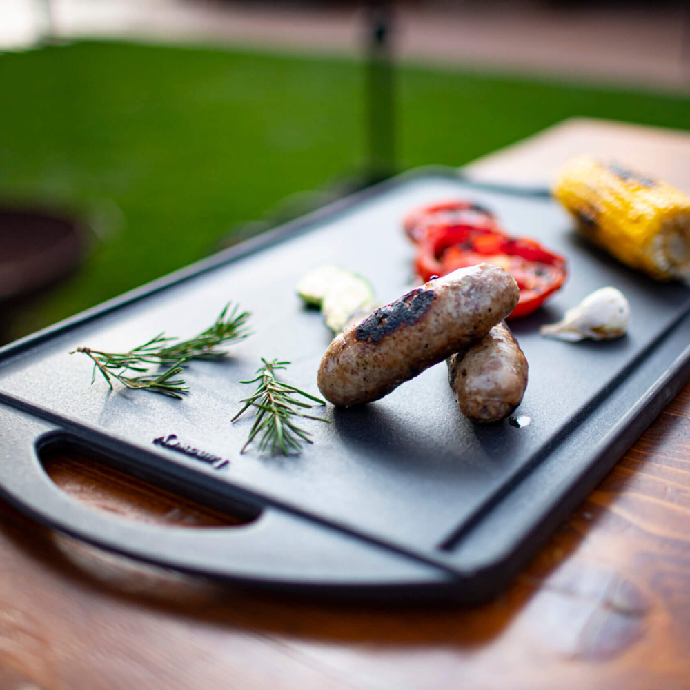 Lunaway Gusseisen Wendeplatte 35 x 25 cm emailliert #BBQ_REVERSE2525_SB