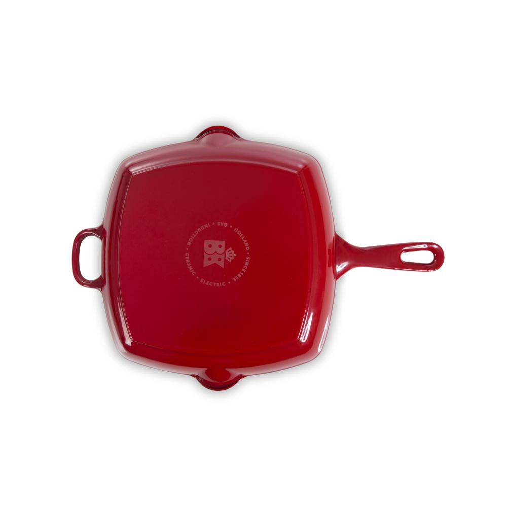 BK Cookware Bourgogne Grillpfanne Chili Red 26cm