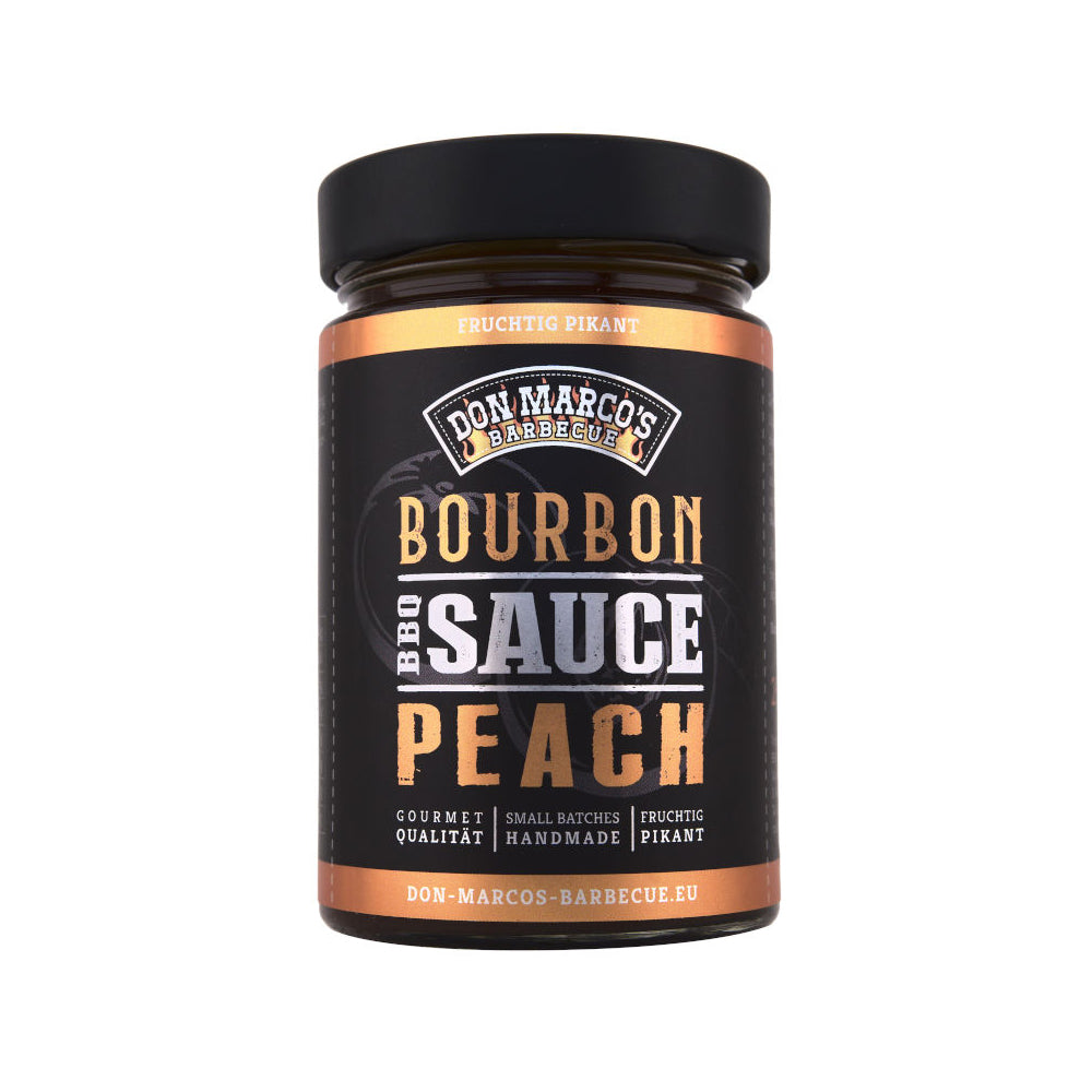 Don Marco’s Sauce – Bourbon Peach BBQ Sauce, 260ml Glas