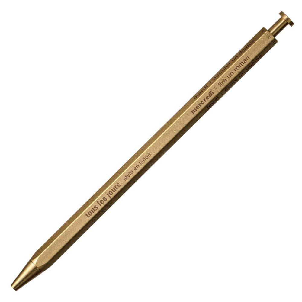 Mark's Gel Brass Ballpoint Pen, DAYS // Gold